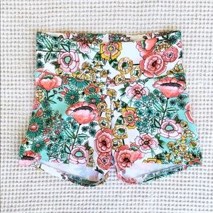 Floral Yoga shorts